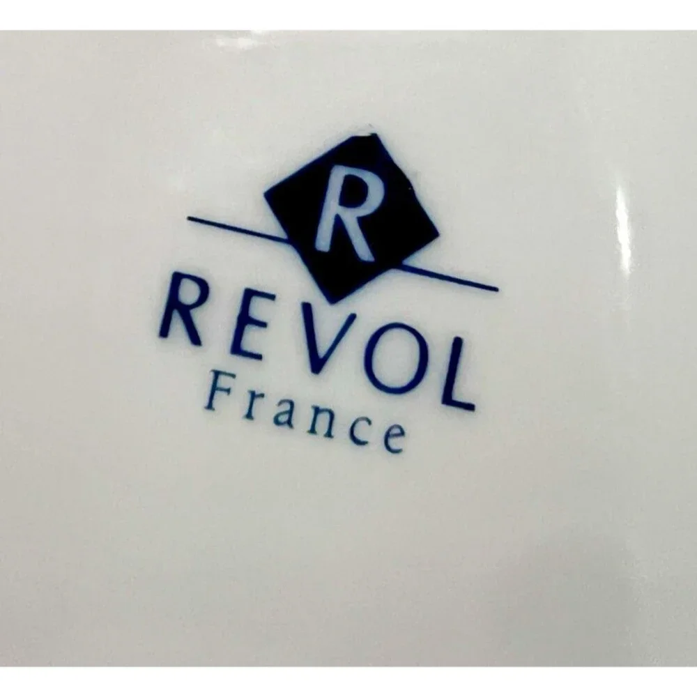 3 Revol France White Porcelain Wide Rim Dinner Plates 11” Restaurant charger